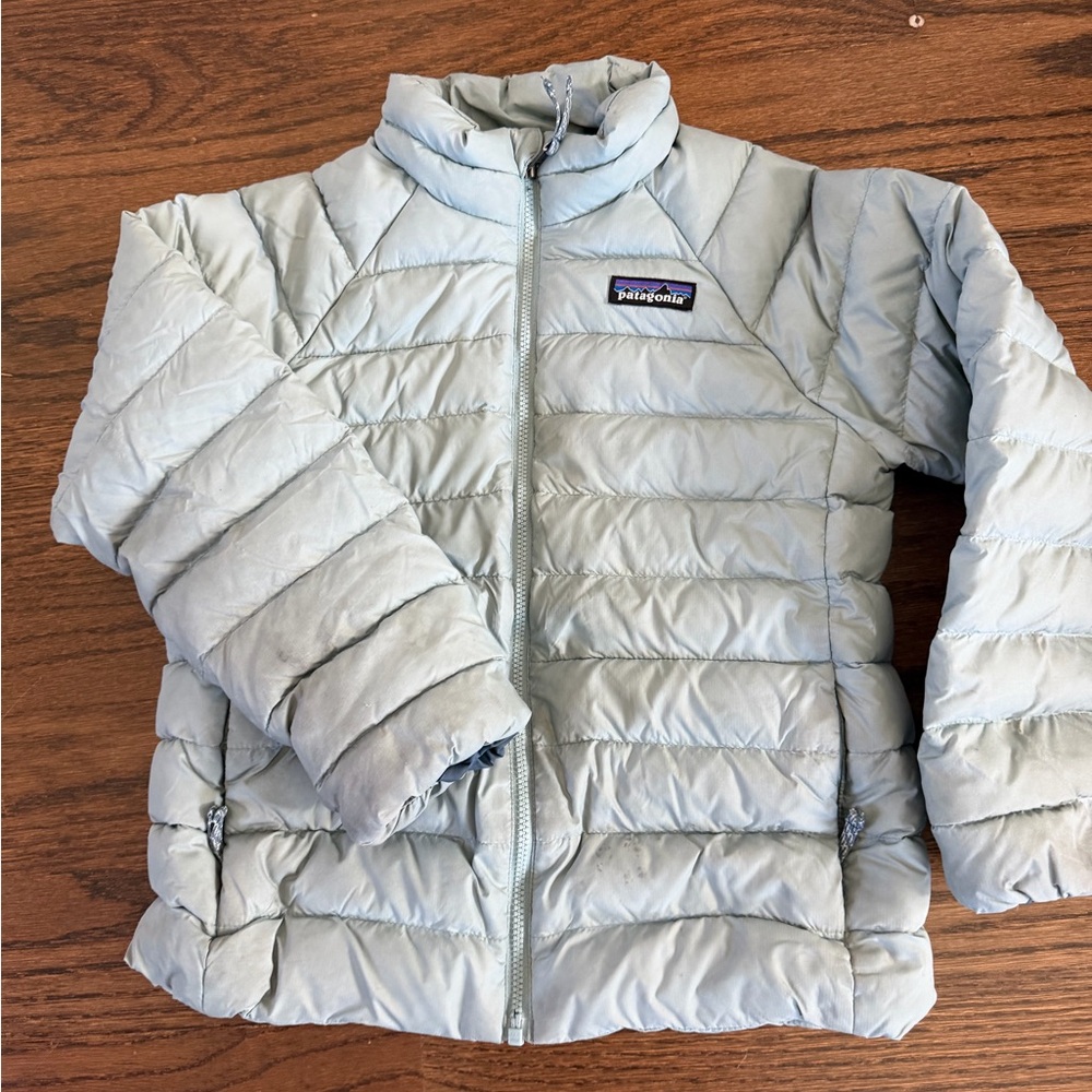 Patagonia Kids Pale Blue Quilted Puffer Jacket